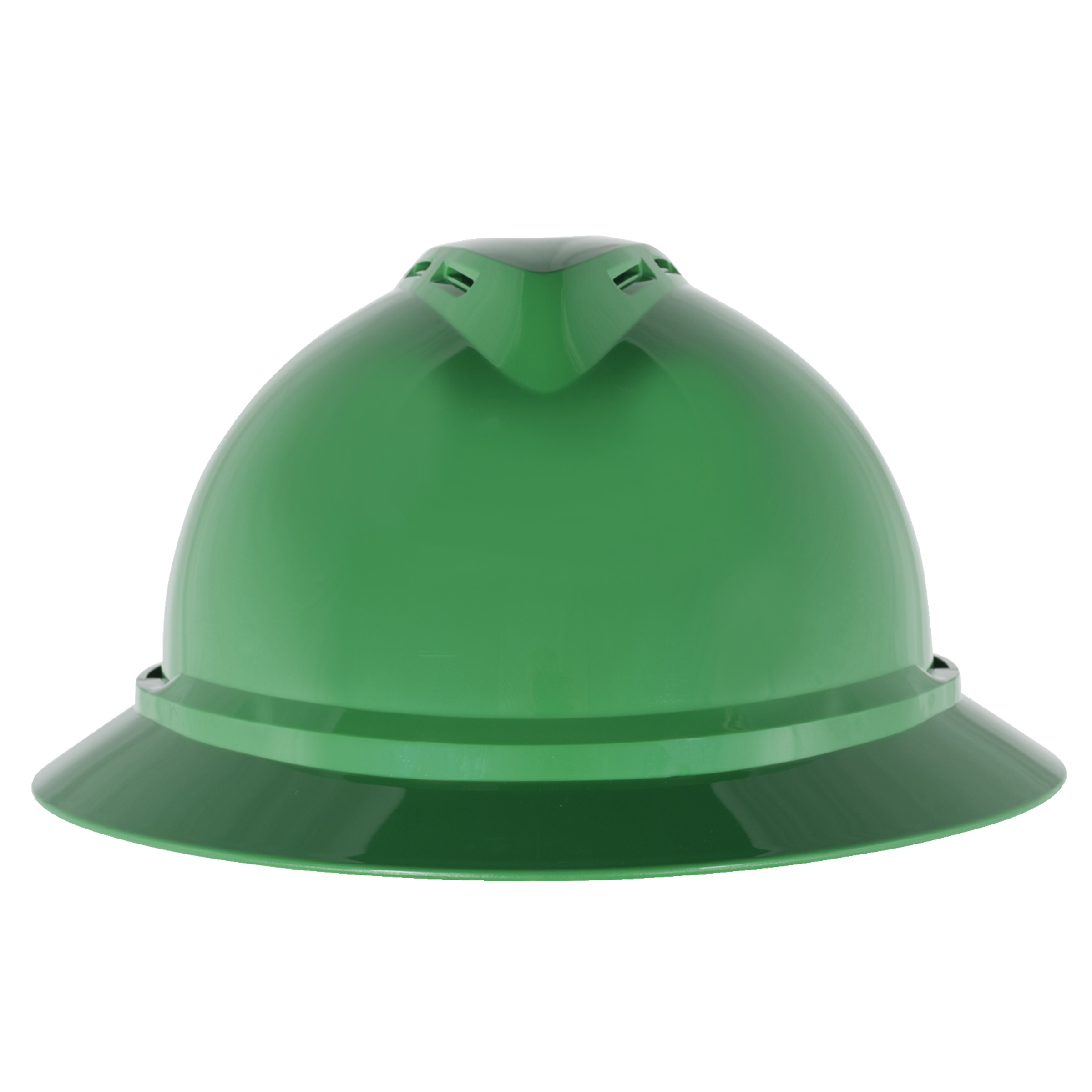 V-Gard 500 Hat, Green Vented, 6-Point Fas-Trac III